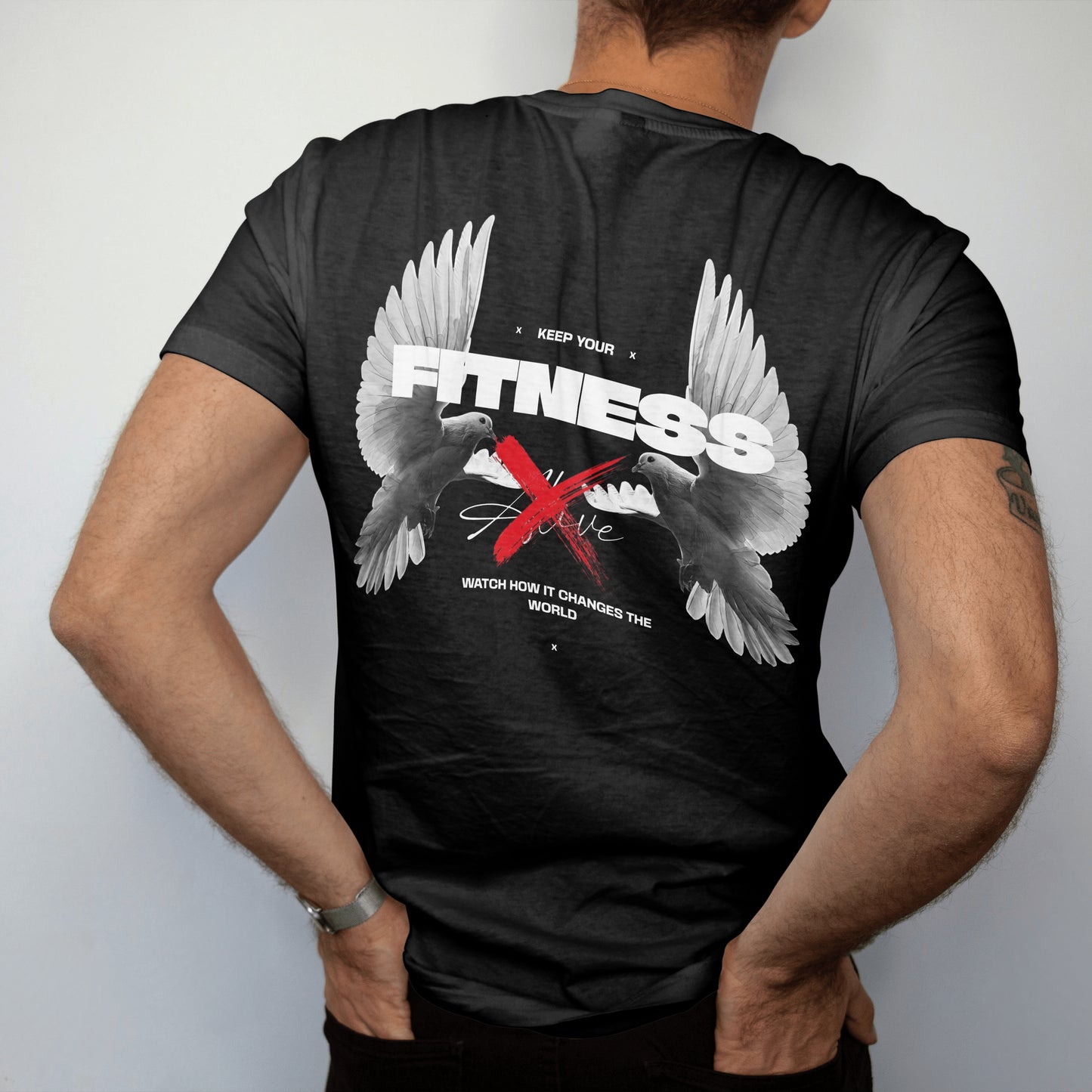 Keep your Fitness Oversized Shirt (Rückendruck)