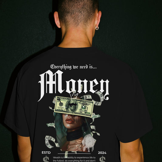 Money Oversized Shirt (Beidseitiger Druck)